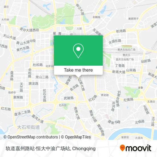 轨道嘉州路站·恒大中渝广场站 map