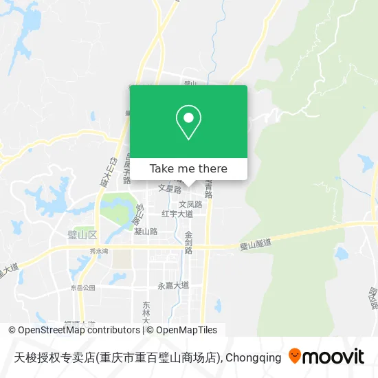 天梭授权专卖店(重庆市重百璧山商场店) map