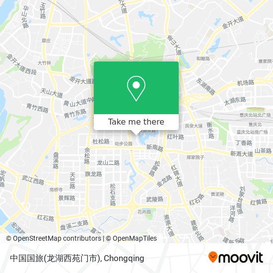 中国国旅(龙湖西苑门市) map