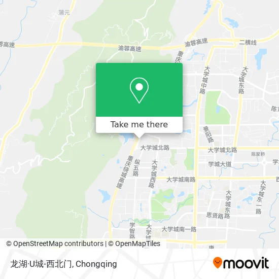 龙湖·U城-西北门 map