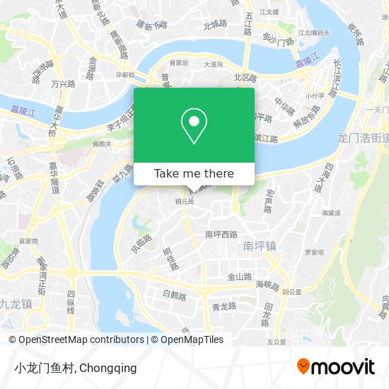 小龙门鱼村 map