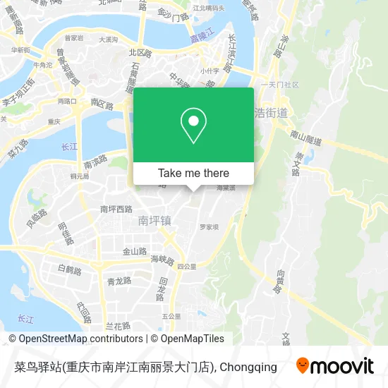 菜鸟驿站(重庆市南岸江南丽景大门店) map