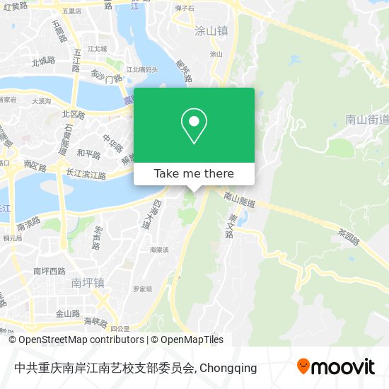 中共重庆南岸江南艺校支部委员会 map