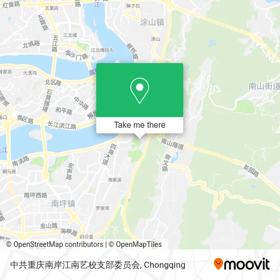 中共重庆南岸江南艺校支部委员会 map