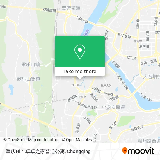 重庆Hi丶卓卓之家普通公寓 map