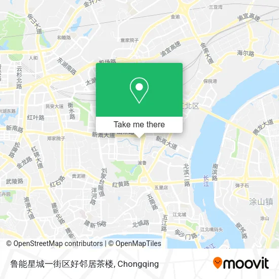 鲁能星城一街区好邻居茶楼 map