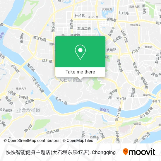 快快智能健身主题店(大石坝东原d7店) map