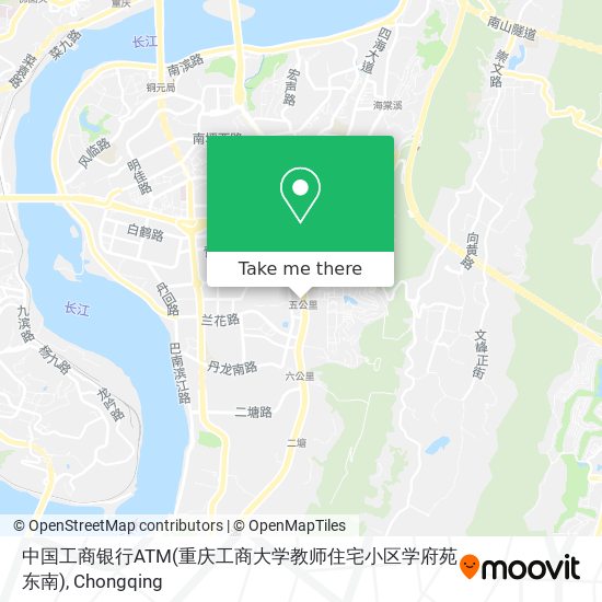 中国工商银行ATM(重庆工商大学教师住宅小区学府苑东南) map