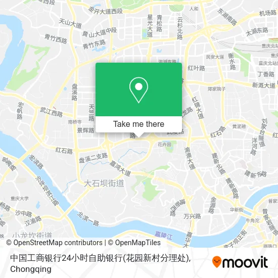 中国工商银行24小时自助银行(花园新村分理处) map