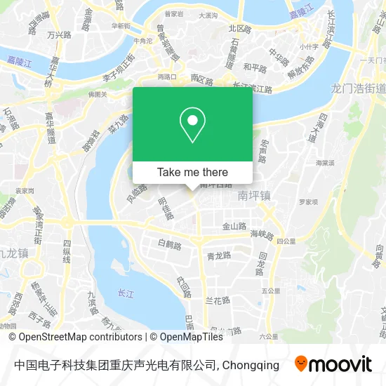 中国电子科技集团重庆声光电有限公司 map