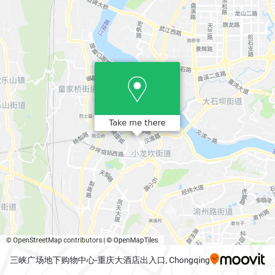 三峡广场地下购物中心-重庆大酒店出入口 map