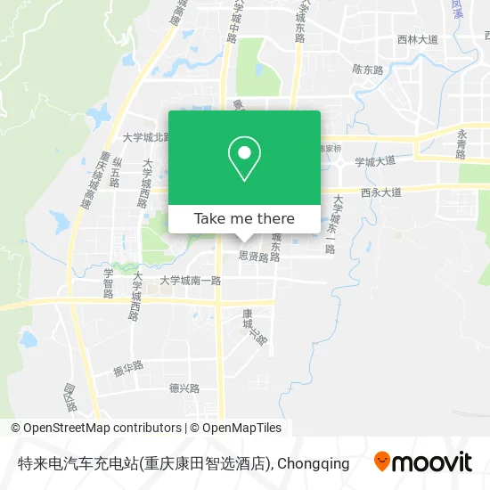 特来电汽车充电站(重庆康田智选酒店) map