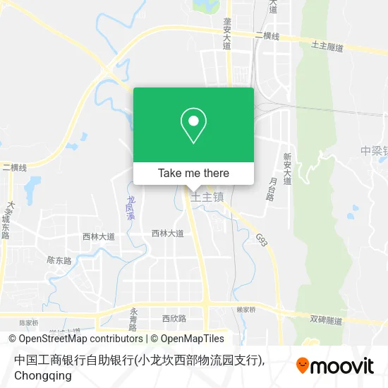 中国工商银行自助银行(小龙坎西部物流园支行) map