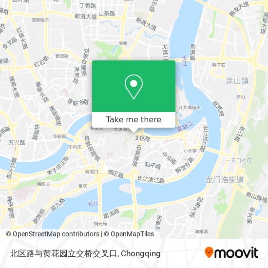 北区路与黄花园立交桥交叉口 map