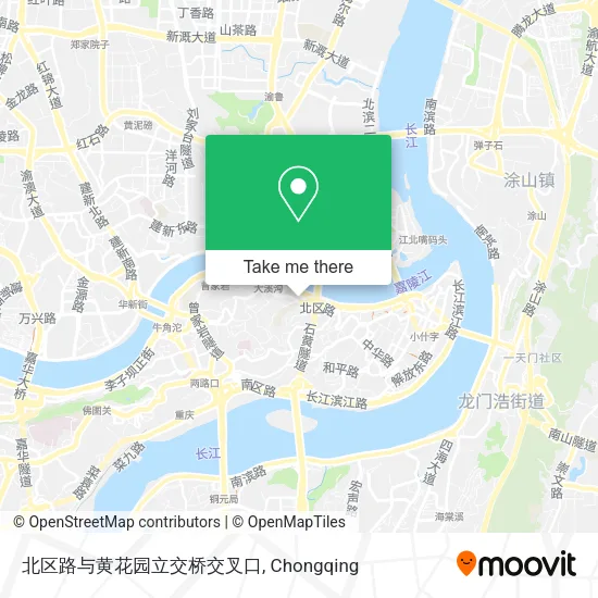 北区路与黄花园立交桥交叉口 map