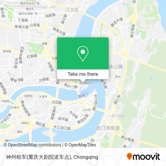 神州租车(重庆大剧院送车点) map
