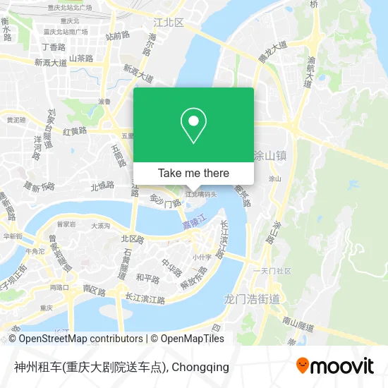 神州租车(重庆大剧院送车点) map