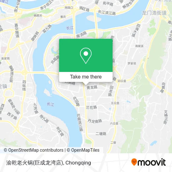 渝乾老火锅(巨成龙湾店) map