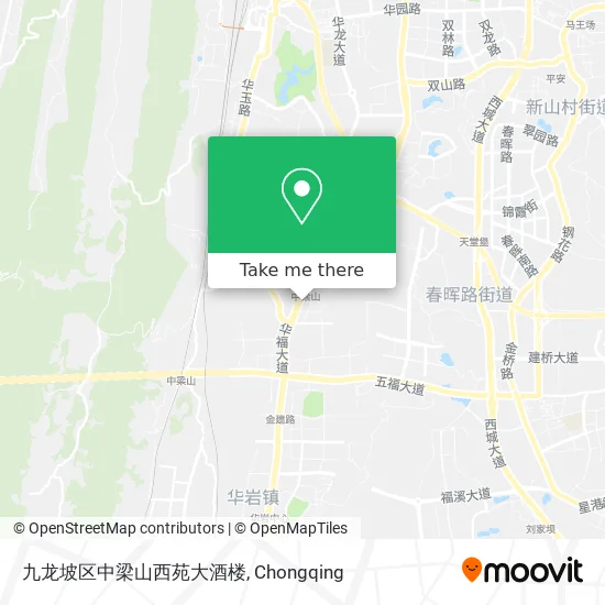 九龙坡区中梁山西苑大酒楼 map