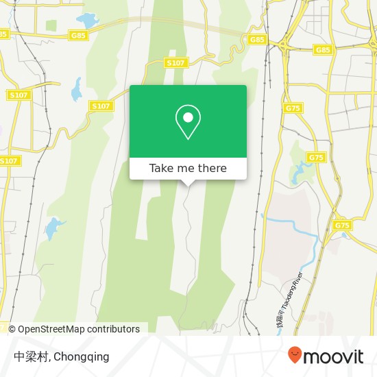 中梁村 map