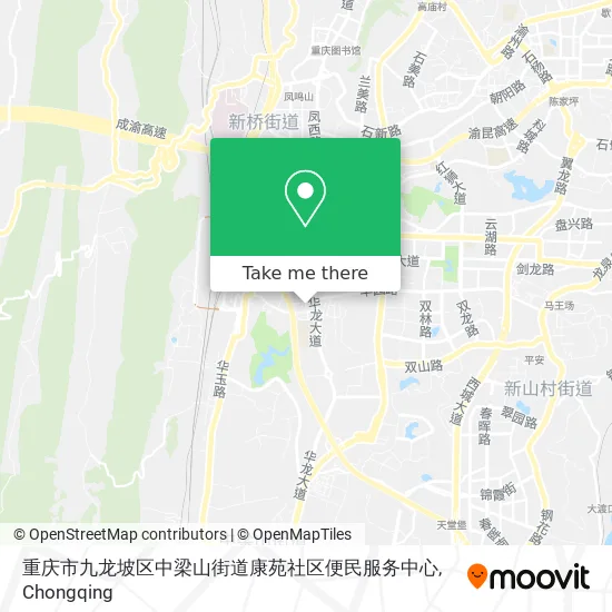 重庆市九龙坡区中梁山街道康苑社区便民服务中心 map