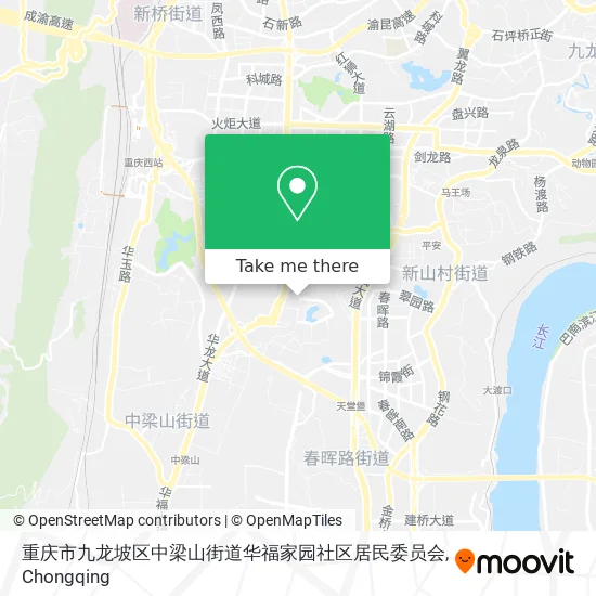 重庆市九龙坡区中梁山街道华福家园社区居民委员会 map