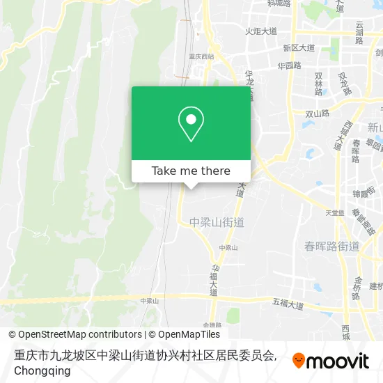 重庆市九龙坡区中梁山街道协兴村社区居民委员会 map