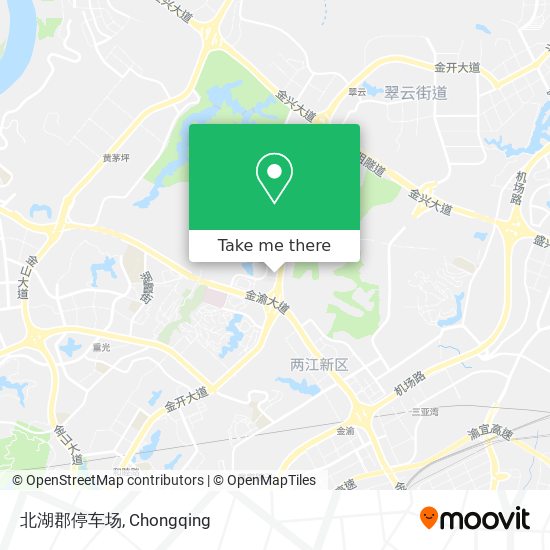 北湖郡停车场 map