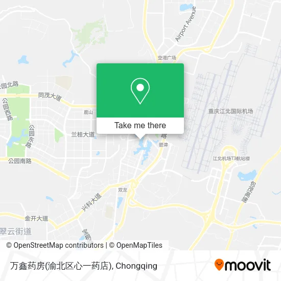 万鑫药房(渝北区心一药店) map