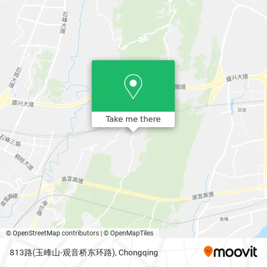 813路(玉峰山-观音桥东环路) map