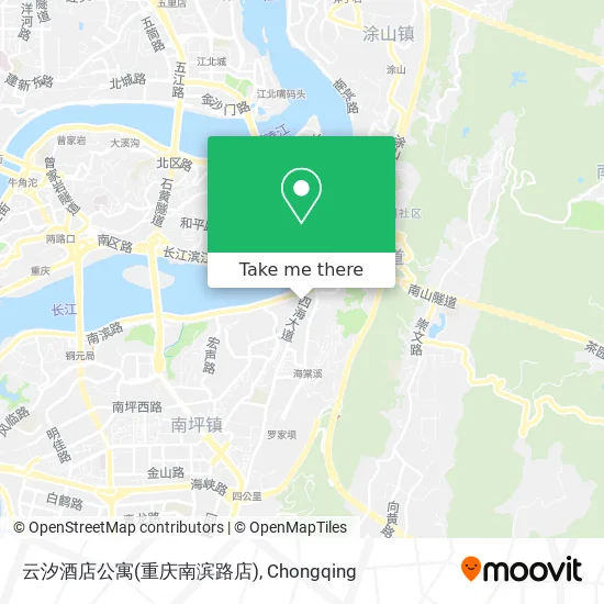 云汐酒店公寓(重庆南滨路店) map