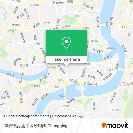 新涪食品渝中区经销商 map