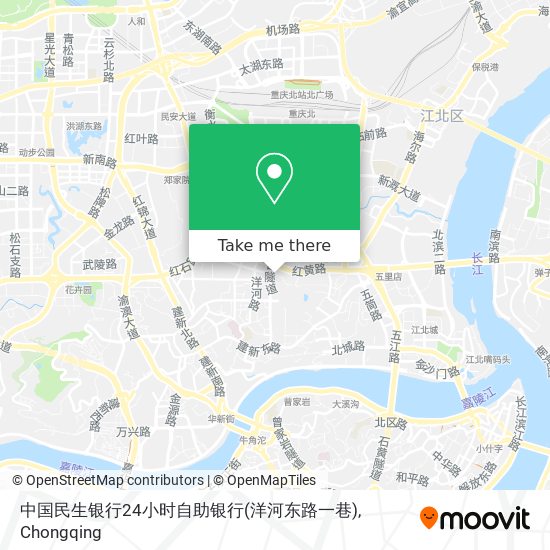中国民生银行24小时自助银行(洋河东路一巷) map
