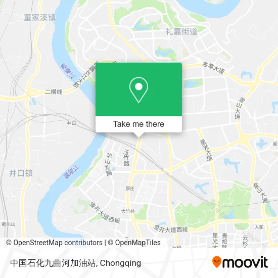 中国石化九曲河加油站 map