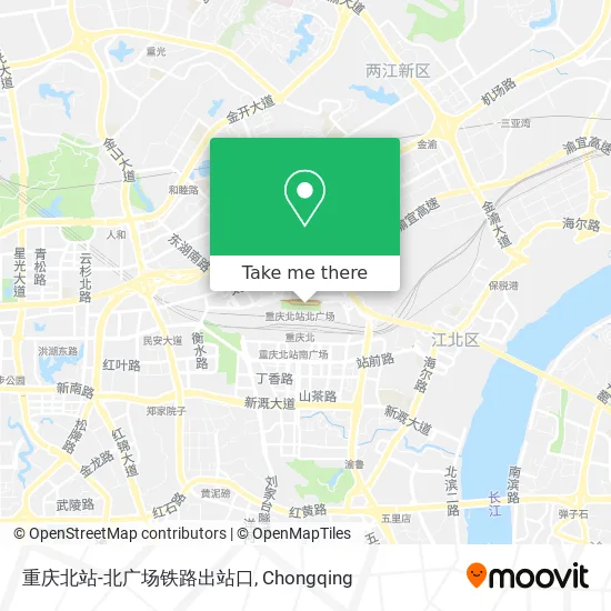 重庆北站-北广场铁路出站口 map