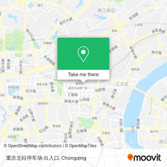 重庆北站停车场-出入口 map