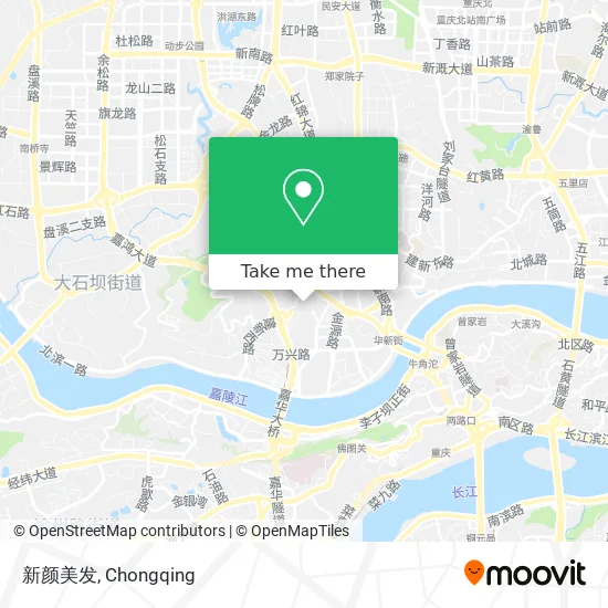 新颜美发 map