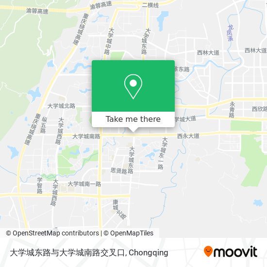 大学城东路与大学城南路交叉口 map