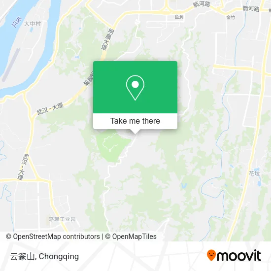 云篆山 map