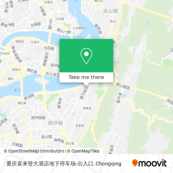 重庆喜来登大酒店地下停车场-出入口 map