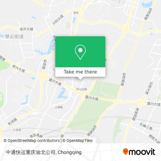 中通快运重庆渝北公司 map