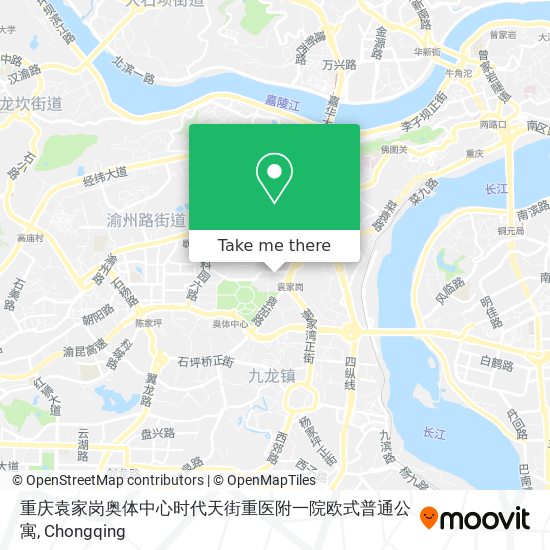 重庆袁家岗奥体中心时代天街重医附一院欧式普通公寓 map