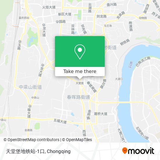 天堂堡地铁站-1口 map