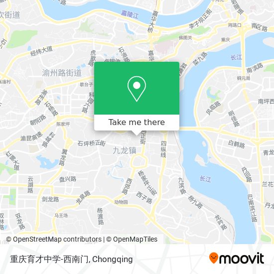 重庆育才中学-西南门 map