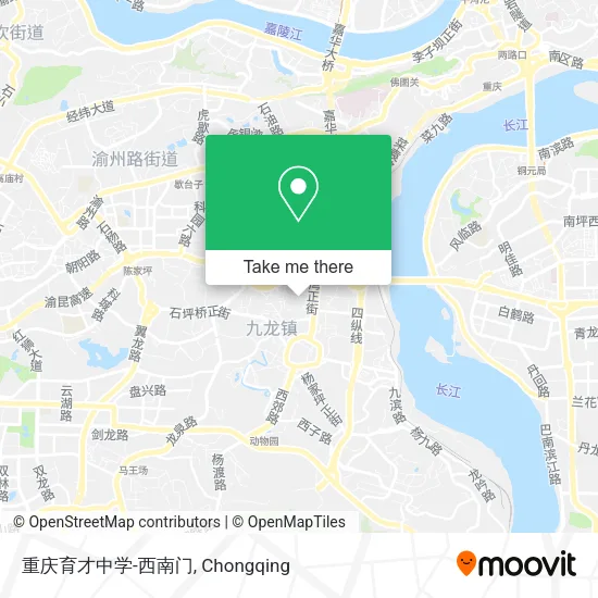 重庆育才中学-西南门 map