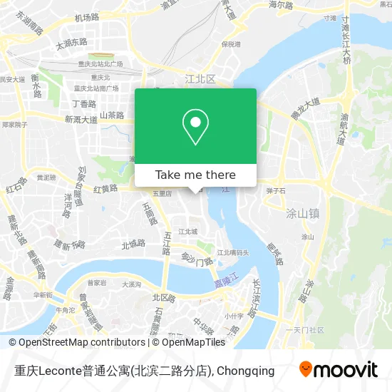 重庆Leconte普通公寓(北滨二路分店) map