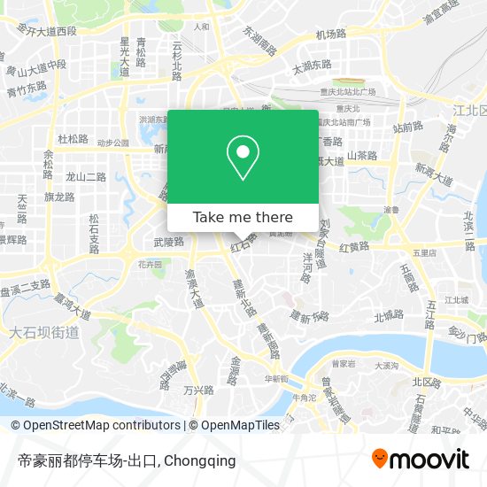 帝豪丽都停车场-出口 map