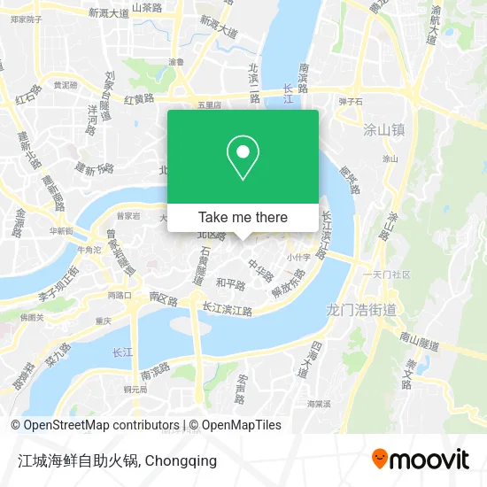 江城海鲜自助火锅 map