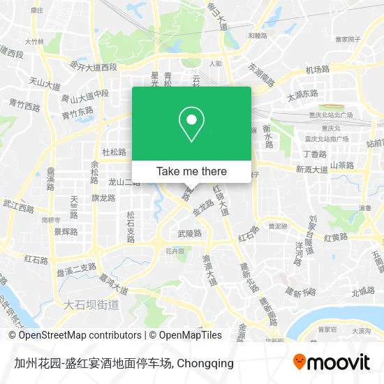 加州花园-盛红宴酒地面停车场 map