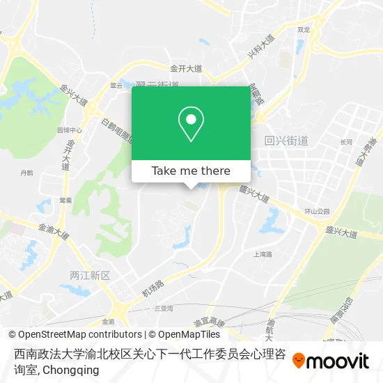 西南政法大学渝北校区关心下一代工作委员会心理咨询室 map